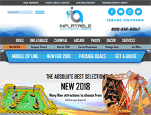 Tablet Screenshot of inflatableadventures.com